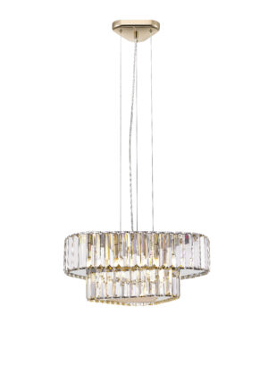 P0496-04G-F7AC HELIOS LAMPA WISZĄCA ZŁOTA/GOLD