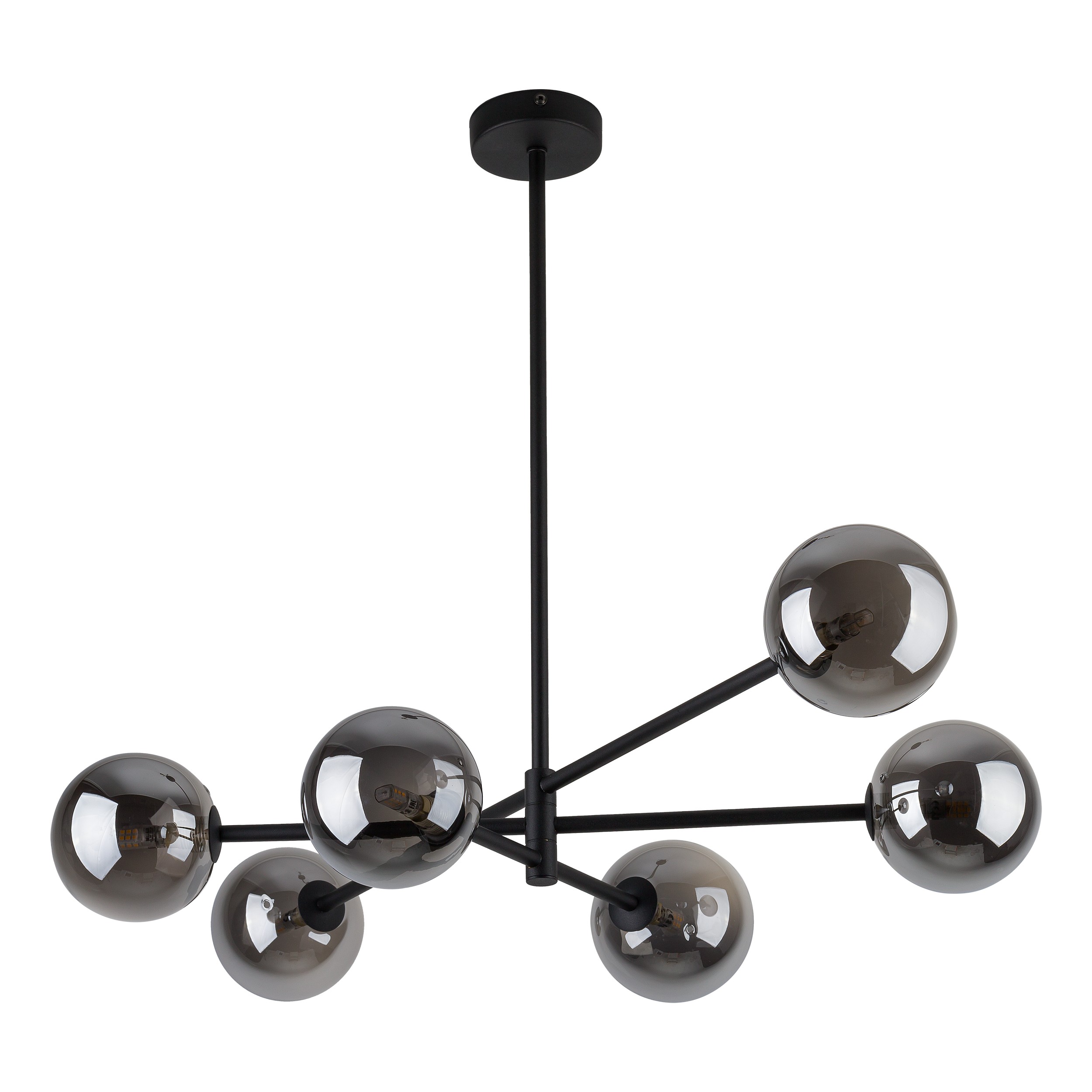 SARIUS BLACK / GRAPHITE LAMPA SUFITOWA 6