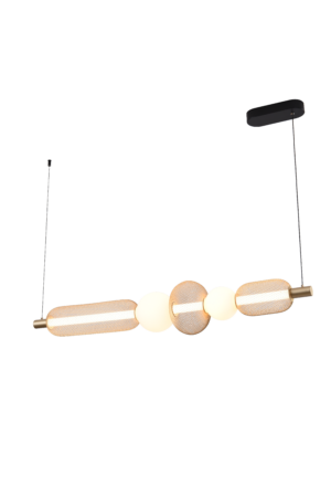 MD2596-5B-3BGT SARR LAMPA WISZĄCA CZARNY MAT+ZŁOTA/MATT BLACK+GOLD