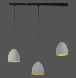 2233-22 ETON LAMPA WISZĄCA SZARY/CZARNY