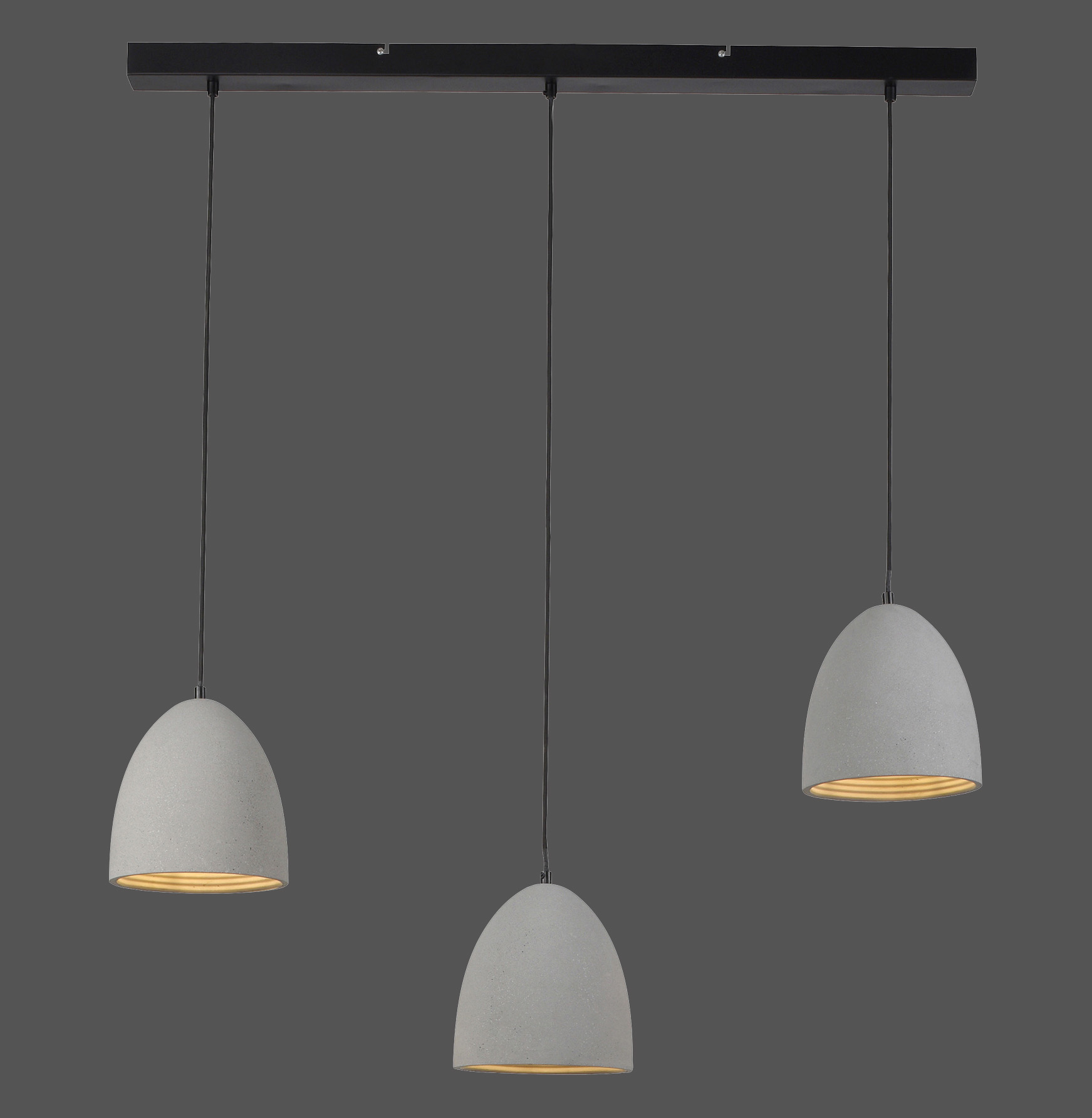 2233-22 ETON LAMPA WISZĄCA SZARY/CZARNY