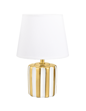 HS9143-GD LAMPA STOŁOWA BIAŁO-ZŁOTA/WHITE-GOLD