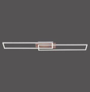 14019-78 IVEN LAMPA SUFITOWA ALUMINIUM/DREWNO
