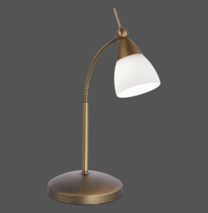 4001-11 PINO LAMPA STOŁOWA ANTYCZNY MOSIĄDZ