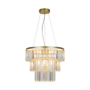 P17127-4-1GD TIFANNY LAMPA WISZĄCA ZŁOTA/GOLD