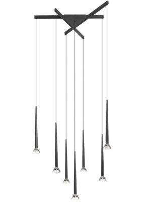 P0603-07C-P7B1  BOSTON LAMPA WISZĄCA CZARNY MAT/MATT BLACK
