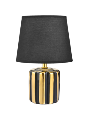 HS9143-BL LAMPA STOŁOWA CZARNO-ZŁOTA/BLACK-GOLD