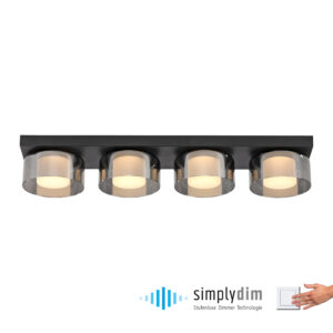 6164-18 RIKA LAMPA SUFITOWA CZARNY