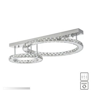 MX3713-2-3CT GIRONA LAMPA SUFITOWA CHROM/CHROME
