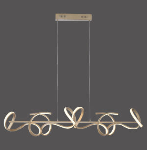 19033-60 CURLS LAMPA WISZĄCA MATOWY MOSIĄDZ