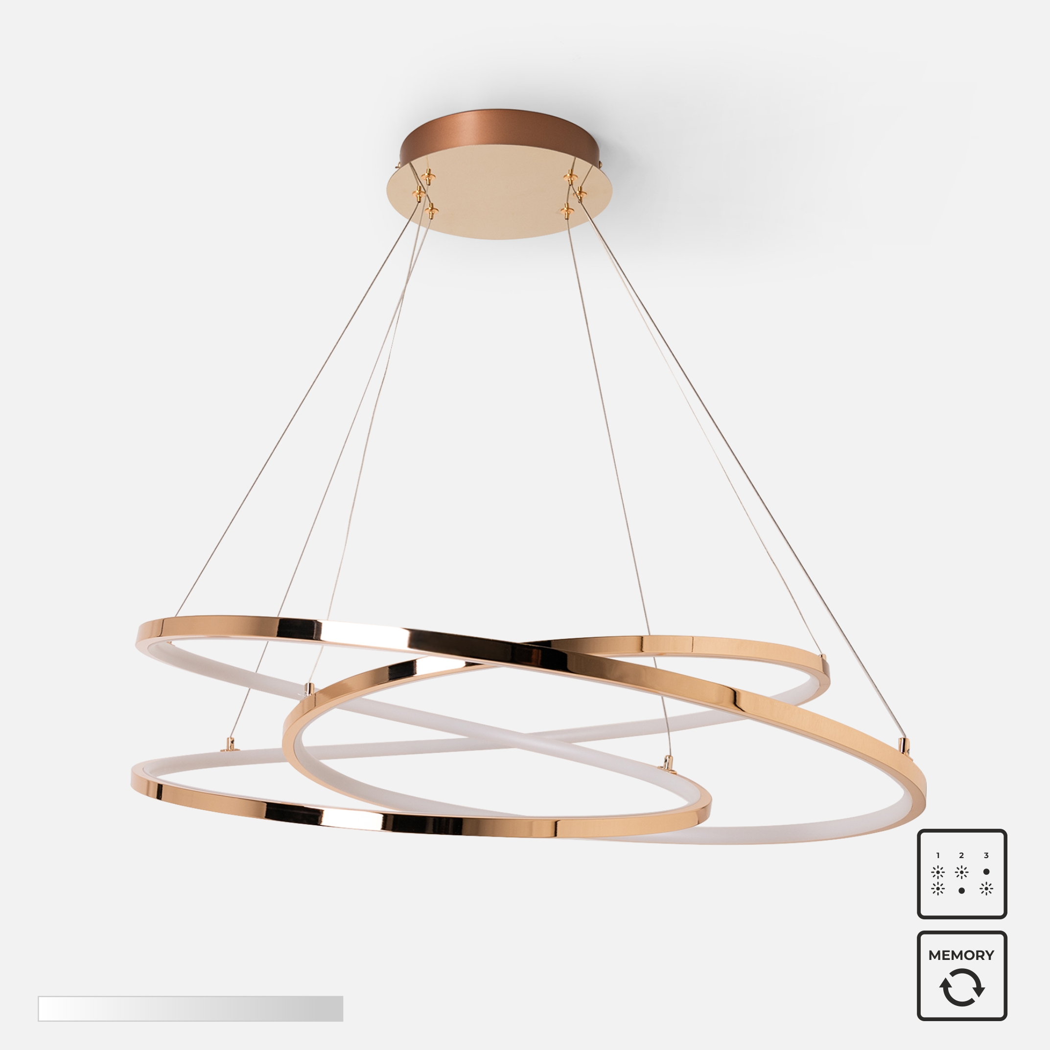 MD7360-1A-3GT CHOLET LAMPA WISZĄCA ZŁOTA/GOLD