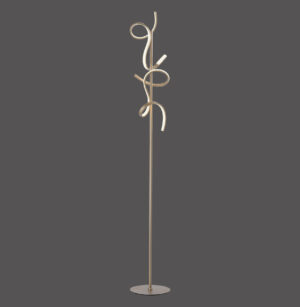 19031-60 CURLS LAMPA PODŁOGOWA MATOWY MOSIĄDZ