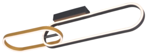 C241145502A RAVON LAMPA SUFITOWA ZŁOTA+CZARNA/GOLD+BLACK