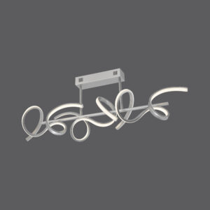 19032-21 CURLS LAMPA SUFITOWA SREBRNY