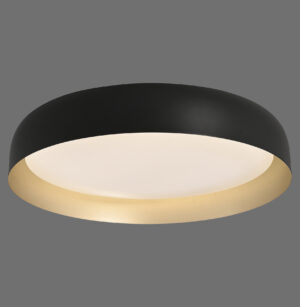 14216-18 OSKO LAMPA SUFITOWA CZARNY/ZŁOTY