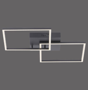 14141-18 IVEN LAMPA SUFITOWA CZARNY
