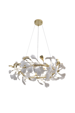 MD2858-6AS-G LEAF LAMPA WISZĄCA ZŁOTAGOLD