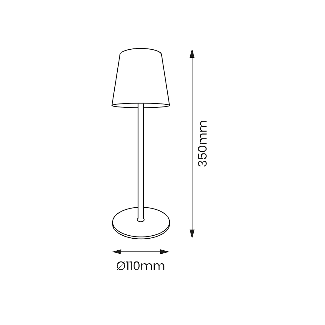 Lampka Biurkowa Virgin 3W 3CCT IP44 Bateria - obrazek 6