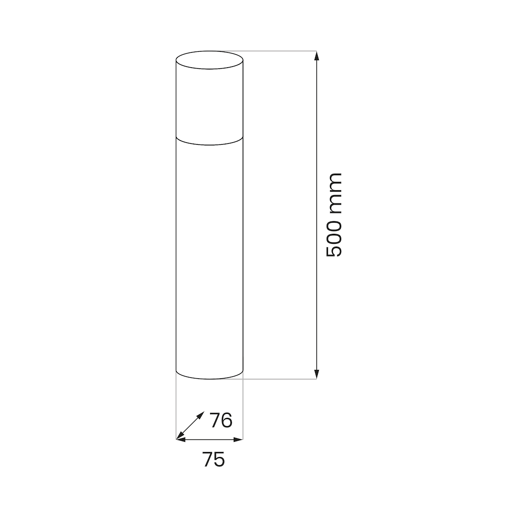 Słupek Ogrodowy Harlem 1xE27 IP44 50cm - obrazek 3