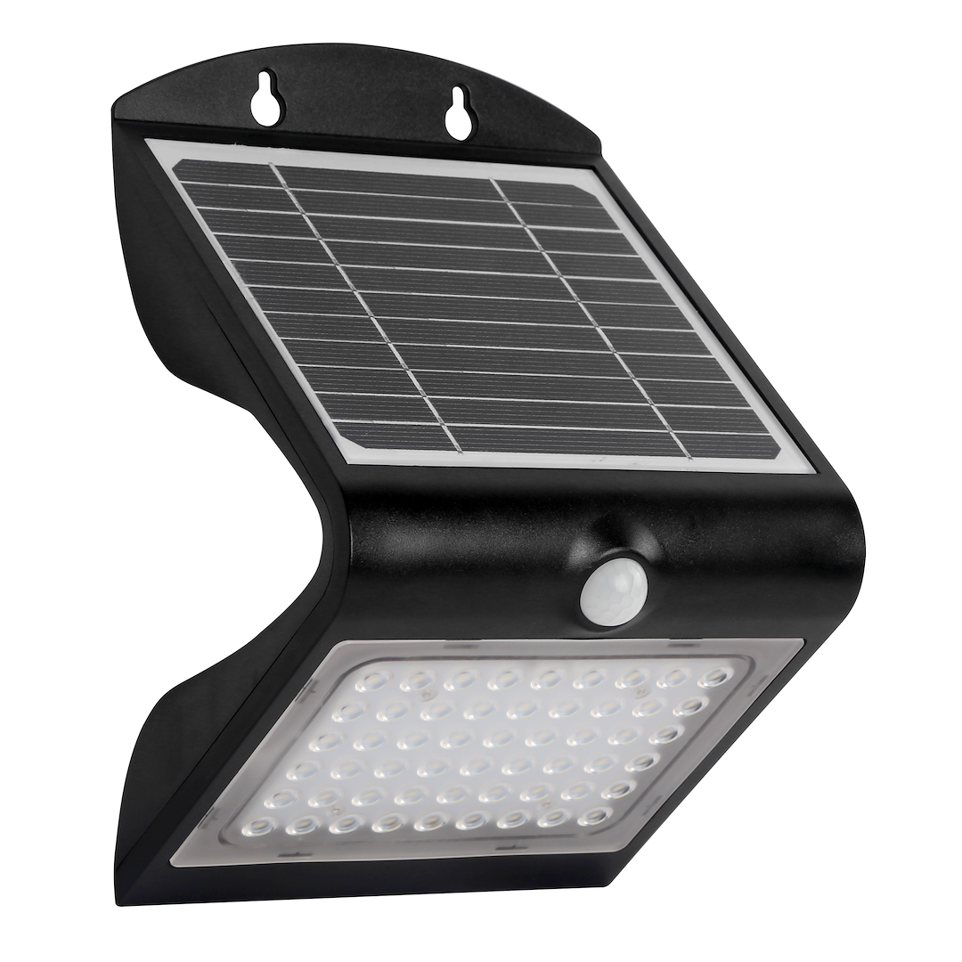 Kinkiet Solarny Butterfly 3,2W Czarny
