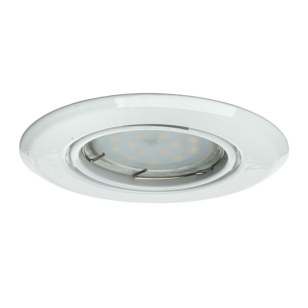 Oczko Okrągłe GU10 1X5W Led Biały