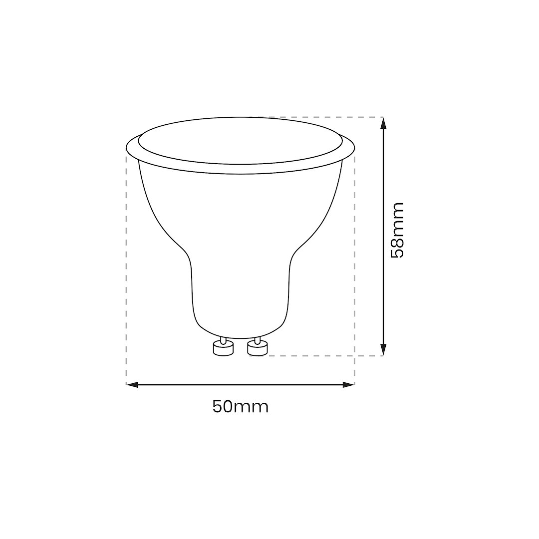 Żarówka LED 9W GU10 3000K - obrazek 2