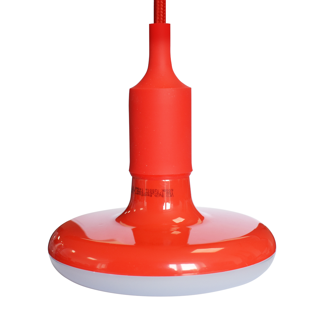 ŻARÓWKA UFO 15W LED CZERWONA+ KABEL W OPLOCIE - obrazek 2