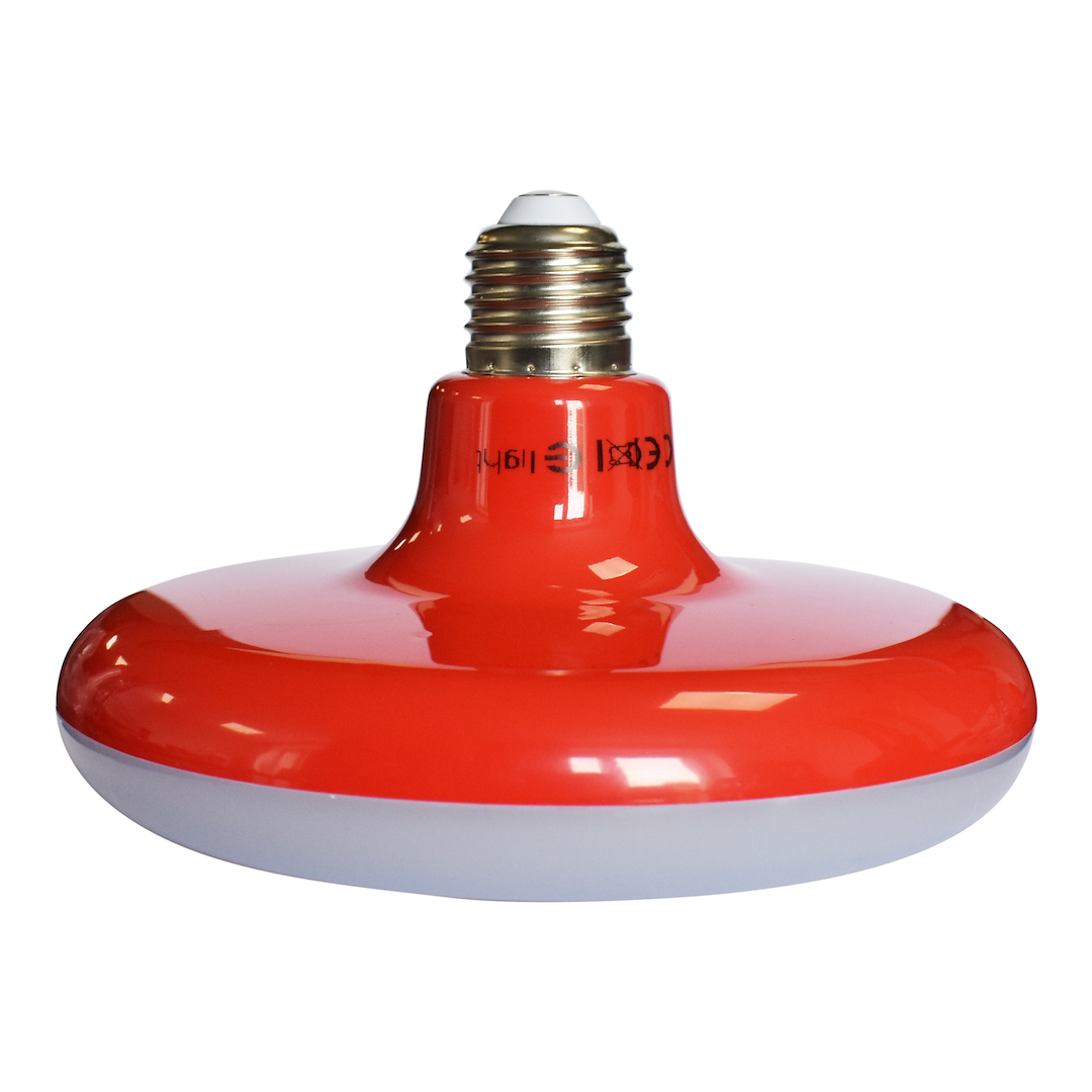 ŻARÓWKA UFO 15W LED CZERWONA+ KABEL W OPLOCIE - obrazek 3