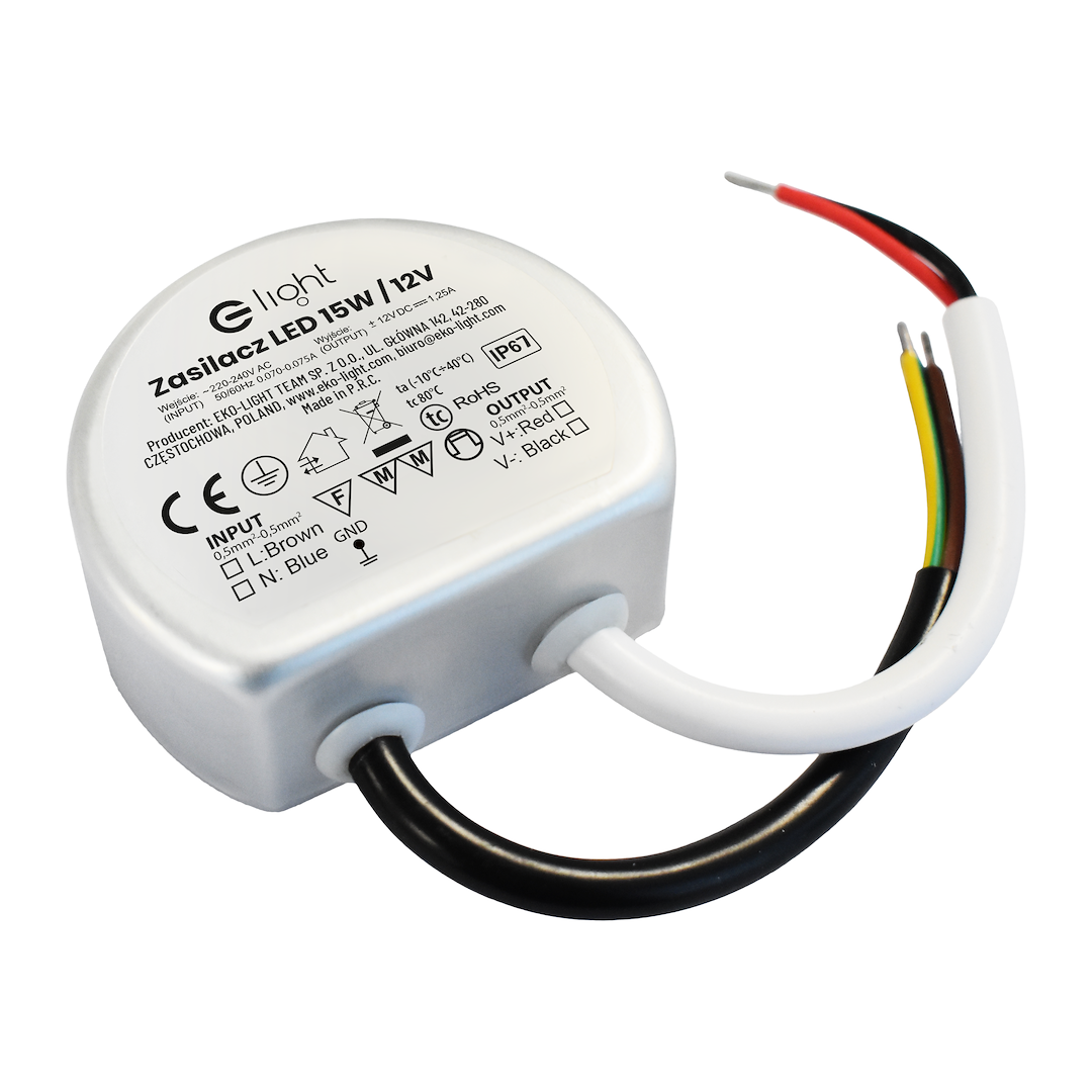 ZASILACZ MONTAŻOWY 15W IP67 - obrazek 2