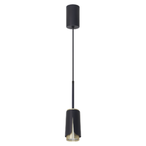 Flower Czarny Złoty Lampa Wisząca 1xGU10