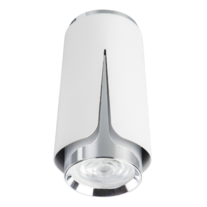 Flower Chrom Biały Downlight 1xGU10