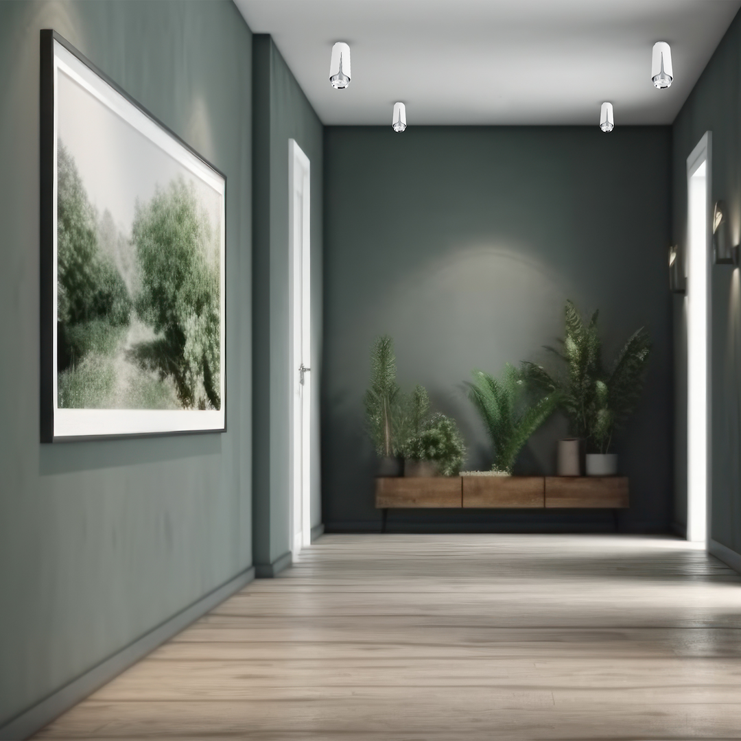 Flower Chrom Biały Downlight 1xGU10 - obrazek 3