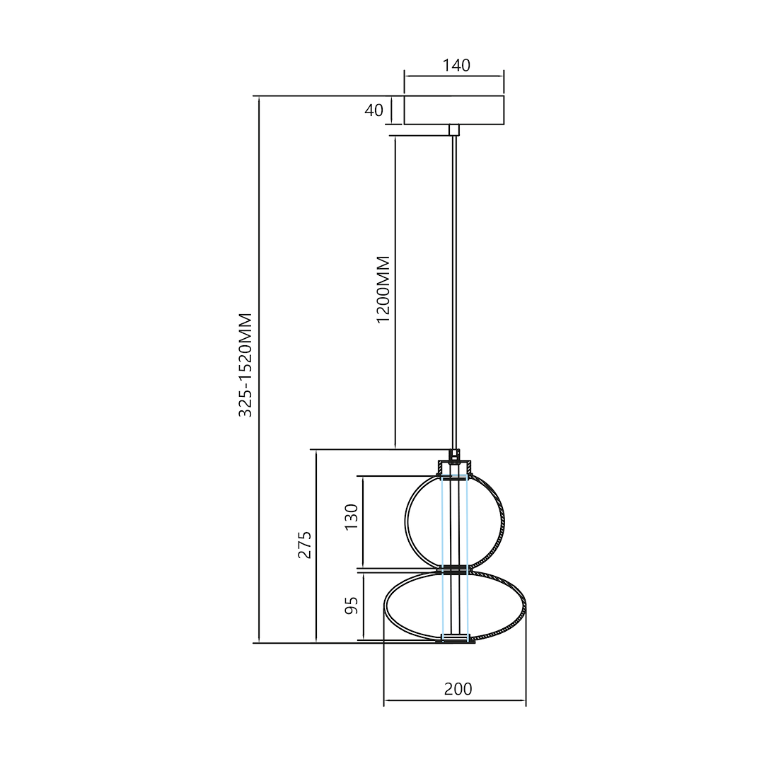 Lampa wisząca DAPHNE AMBER 12W - obrazek 5