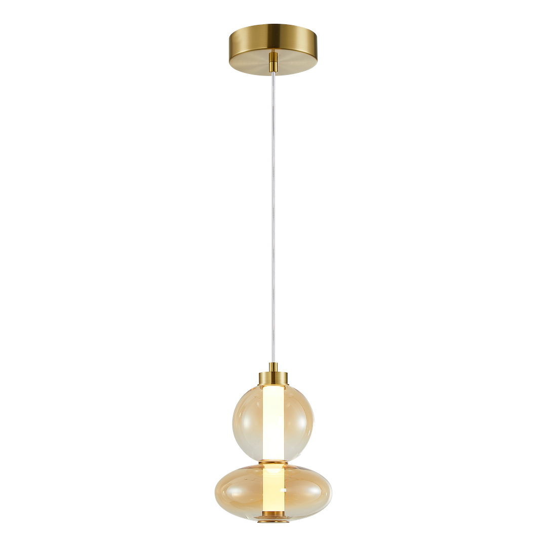 Lampa wisząca DAPHNE AMBER 12W - obrazek 6