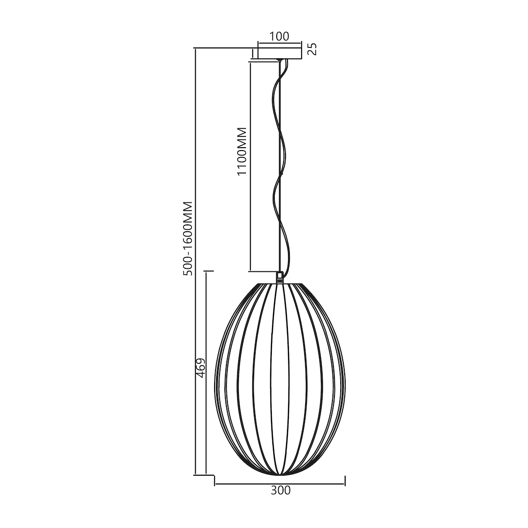 Lampa wisząca BRAGA SMOKED 1xE27 - obrazek 5