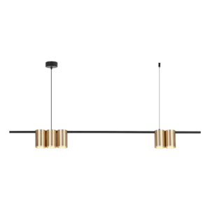 Lampa wisząca (listwa) Genesis Czarny Złoty 5xGU10