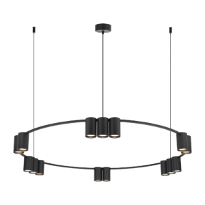 Lampa wisząca (koło) Genesis Czarny 15xGU10