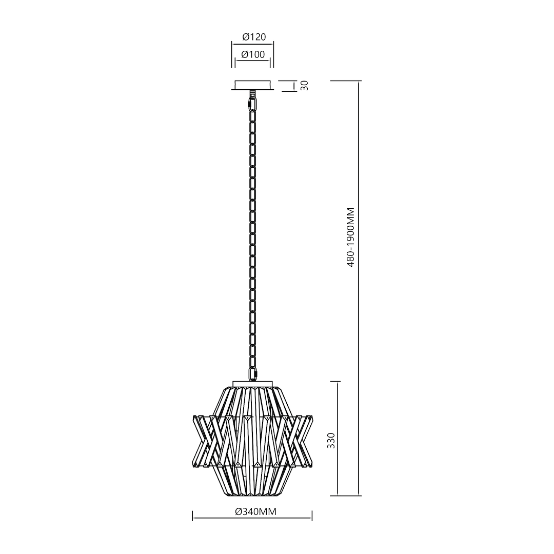 Żyrandol CROWN CHROME 4xE14 - obrazek 5