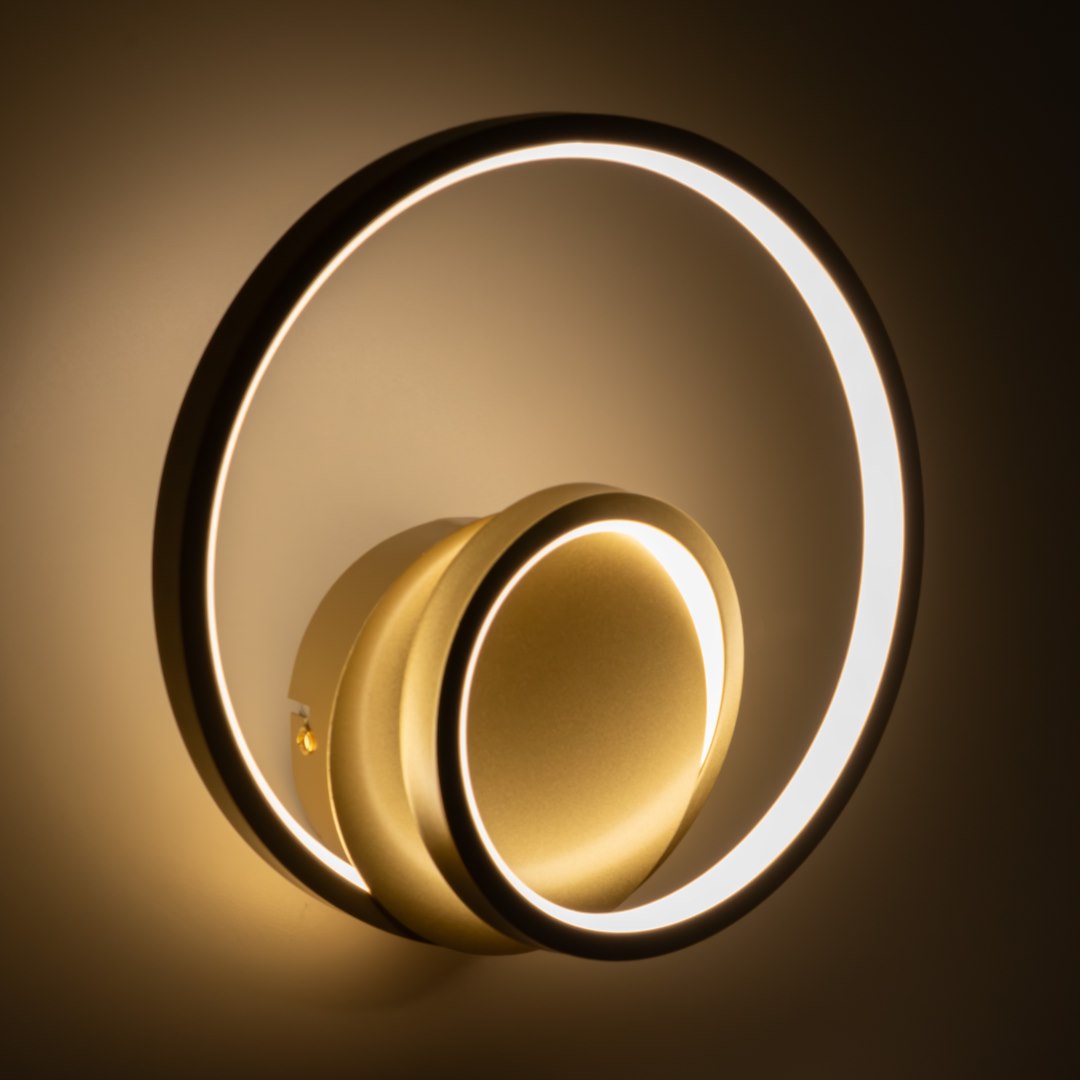Kinkiet Lucero Złoty 13W LED - obrazek 4
