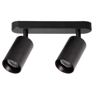 Spotlight Pipe Czarny 2xGU10 Czarny