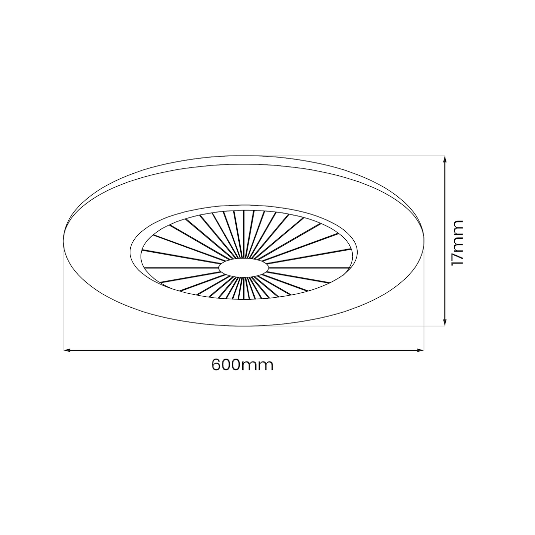 Lampowentylator Zephyr Złoty 48W LED+ PILOT - obrazek 6