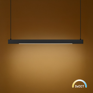 Lampa wisząca Linea Czarny 36W LED 3000K-4000K-5700K