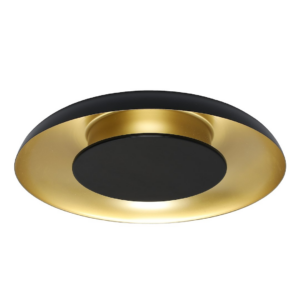 Lampa sufitowa Piattino Czarny Złoty 30W LED 3000K-4000k-6000K