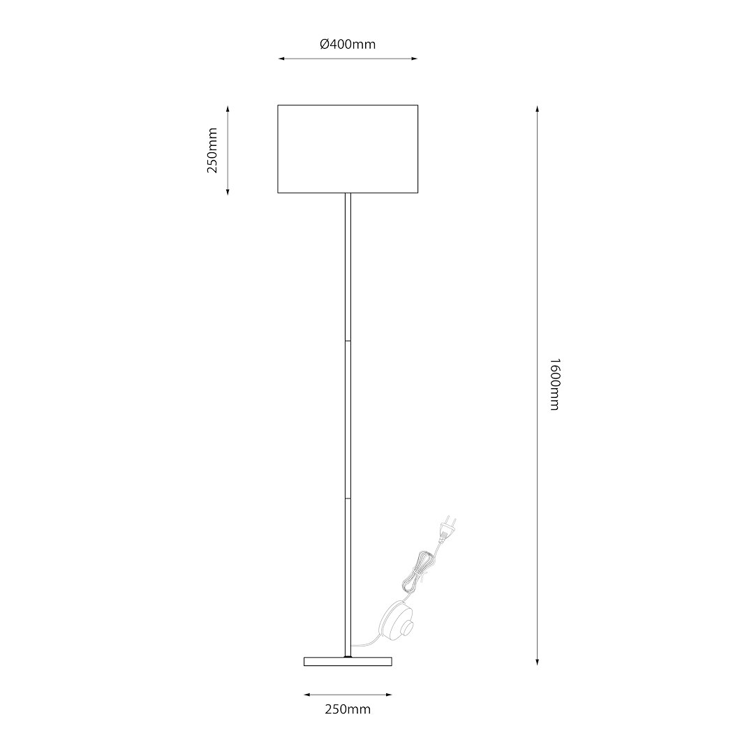 Lampa podłogowa MORGAN 1xE27 - obrazek 7