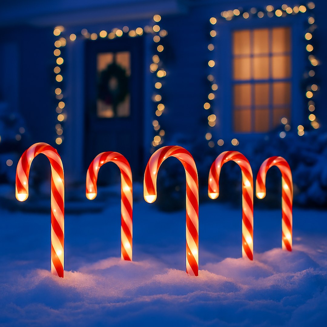 Candy cane set 5pcs 10W