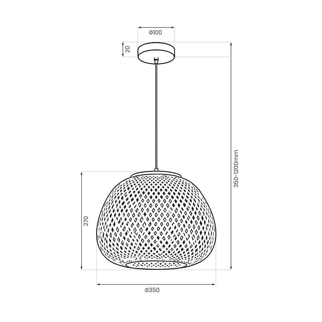 Lampa wisząca Petra 1xE27 - obrazek 8