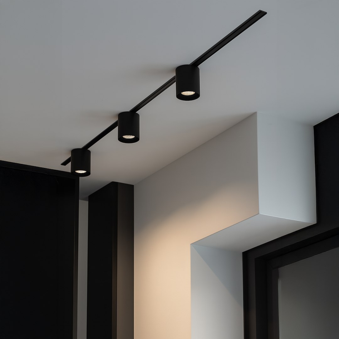 Slim Magnetic Track Czarny tube 6W LED Tuya CCT 48V - obrazek 2