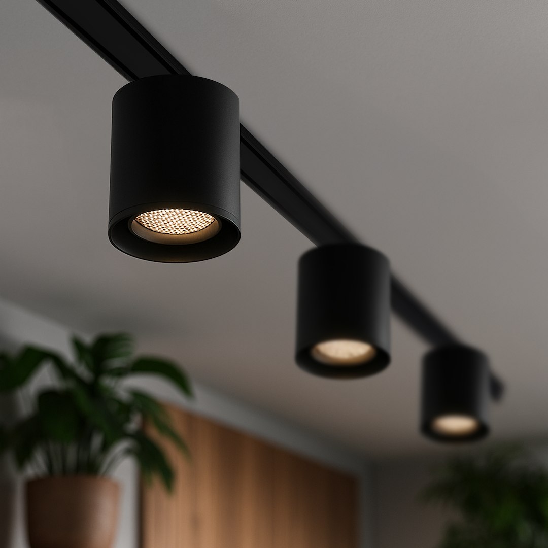 Slim Magnetic Track Czarny tube 6W LED Tuya CCT 48V - obrazek 3