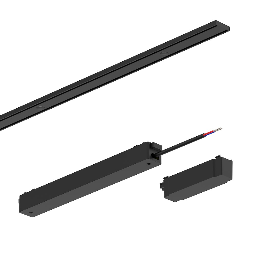 Slim Magnetic Track Czarny zasilacz 200W 48V - obrazek 2