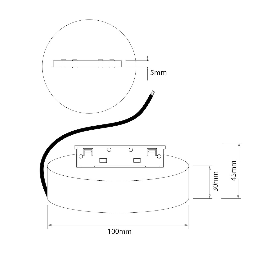 Zasilacz 150W Magnetic Track 5mm CCT 48V - obrazek 4